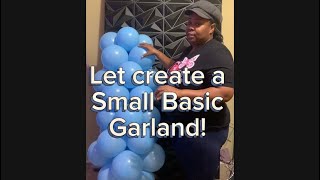 Lets create a Small Balloon Garland ballooncreations balloonideas [upl. by Paff]