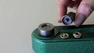 How to Install Fashion Spring Metal Snaps with KAM Professional Press [upl. by Eilahtan71]