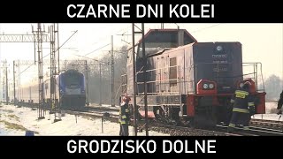 CZARNE DNI KOLEI 34  Semafor za słupem Wypadek kolejowy na stacji Grodzisko Dolne 2021 [upl. by Eynahpets]