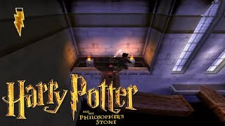 Harry Potter and the Philosophers Stone PS1 100  Part 12  Transfiguration Peeves Attic Race [upl. by Sawyor]