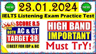 IELTS LISTENING PRACTICE TEST 2024 WITH ANSWERS  23012024 [upl. by Hiroko]