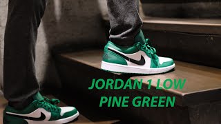 Air Jordan 1 Low Pine Green Review [upl. by Dobrinsky]