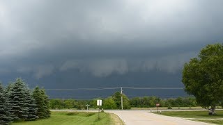 Very Intense Severe Thunderstorm  Damaging Squall Line in West Bend WI  62719 [upl. by Schifra199]