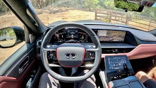 2025 Infiniti QX80 Autograph  POV First Driving Impressions [upl. by Moria523]