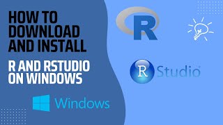 How to download and install R and Rstudio on Windows 1011  Rstudio  Free tutorials [upl. by Odlanar]