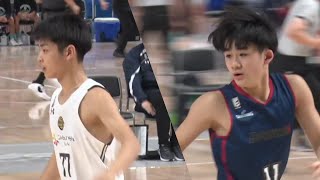 【世代屈指のシュート力、U15エースのぶつかり合い】加藤駿 宇都宮U15 77 vs 佐藤凪横浜BC U15 11 20230106  Jrウインターカップ 男子準々決勝） [upl. by Brear]