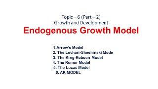 Endogenous Growth ModelsUGC NET EconomicsPGT Economics [upl. by Ahserak]