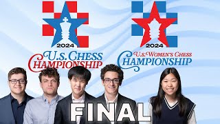 Caruana REPEATS As Champ  Round 11 RECAP  USChessChamps [upl. by Brothers338]