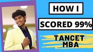 HOW I CRACKED TANCET EXAM AND GOT 99  join telegram grp for mba preparation [upl. by Ataynek]