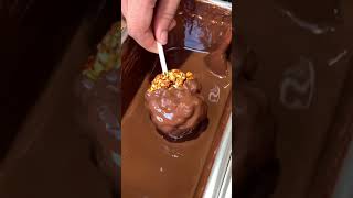 Toffee popcorn ball dipped in chocolate at Chocofr [upl. by Jessie713]