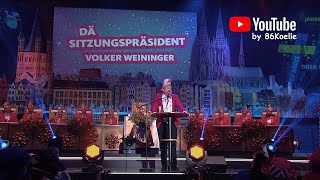 Der Sitzungspräsident quotVolker Weiningerquot Karneval in Köln 2023 [upl. by Nivrag876]