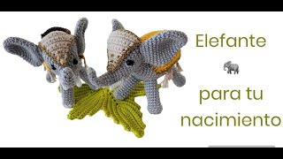 Elefante 🐘 para tu nacimiento 🐘🐄🫏 Amigurumis by Petus [upl. by Nohsad588]