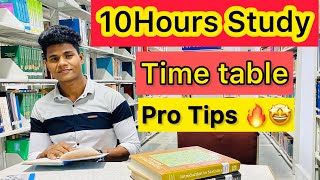 How to study 10 hours in a day  Time table for study by Monu Madhukar [upl. by Danni644]