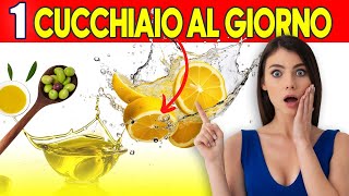 Benefici olio extra vergine doliva e limone Sfida di 1 cucchiaio scopri il miracolo del mattino [upl. by Eerahs]