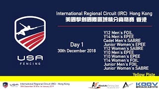 USA Fencing International Regional Circuit IRC Hong Kong  Day 1 Yellow [upl. by Alledi]