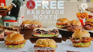 Arbys commercial 2024  SANDWICH MONTH is over 😔 Arbys has free ARBYS REWARDS [upl. by Anai]