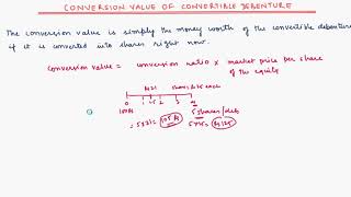 Conversion value of Convertible debenture [upl. by Ylus]