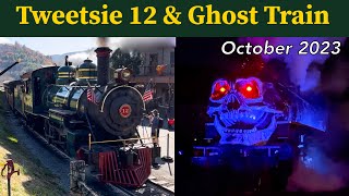 Tweetsie Railroad Fall with 12 amp Ghost train 13 October 2023 [upl. by Atteoj]