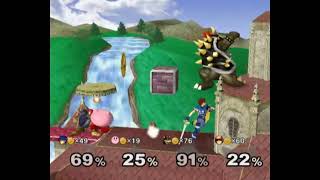 Super Smash Bros Melee CrazyMod UEDebug Menu  Title Screen with 4 CPU Battles Joke Stages  5 [upl. by Love]