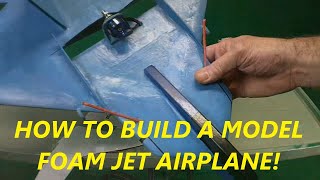 HOW TO Build Custom RC Foam Jet Airplane REVIEW [upl. by Lebasy252]