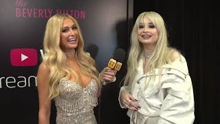 Paris Hilton Interviews Kim Petras Backstage and We Are SLIVING  Streamys 2019 [upl. by Dorise]