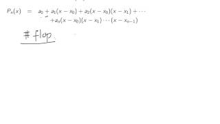 ch2 5 polynomial interpolation Newtons divided differences part 3 Wen Shen [upl. by Olshausen]