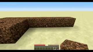 Minecraft Tutorial How To Turn Gravel into Dirt 14w25a and up 100 Survival Vanilla [upl. by Devinne]