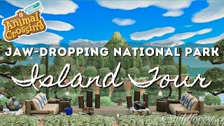 JAWDROPPING NATIONAL PARK ISLAND TOUR amp DECORATED VILLAGER HOMES  Animal Crossing New Horizons [upl. by Annail206]