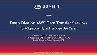 AWS New York Summit 2018  AWS Data Transfer Services Deep Dive SRV302 [upl. by Solange31]