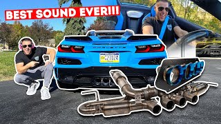 What a 15000 Titanium Race Exhaust Does to a New C8 Z06 PUTS FERRARI TO SHAME [upl. by Lanor]