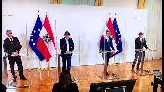 Cancelarul austriac Sebastian Kurz a anuntat astazi quotIn doua saptamani Austria renunta la mastiquot [upl. by Aidua]