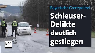 Bayerische Grenzpolizei Sorge über Anstieg der Schleuserkriminalität  BR24 [upl. by Daggett]