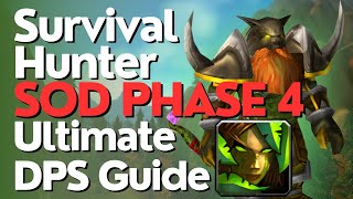 SoD Phase 4 Survival Hunter DPS Guide  Season of Discovery [upl. by Talanta]