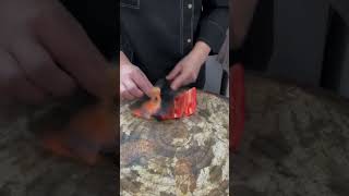 Red Chili Pepper Cutting Activity amazingcutting [upl. by Sulecram]