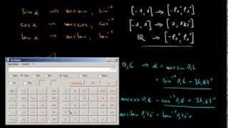 Trigonometrie  13 Anwendung der Umkehrfunktionen arcsin arccos und arctan [upl. by Queena]