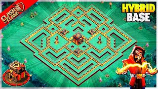 NEW STRONGEST Town Hall 10 TH10 FARMING BASE With CopyLink 2022  Hybrid  Clash Of Clans 460 [upl. by Golightly]