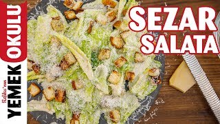 Sezar Salata Tarifi  Sezarın Hakkını Sezara Vermeye Geldik 😜 🥗 [upl. by Ahsinrats354]