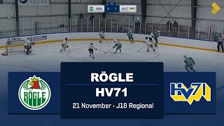 HIGHLIGHTS  Rögle  HV71  J18 Regional [upl. by Nogaem]