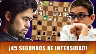 ¡GENIOS del AJEDREZ 45 segundos BASTARON para decidirlo TODO  Hikaru Nakamura vs Faustino Oro [upl. by Utir222]