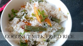 COCONUT MILK FRIED RICE I IN ENGLISH [upl. by Iot]