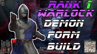 Rank 1 Warlock Demon Form Builds  Dark and Darker [upl. by Nylinej]