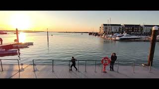 A beautiful Brightlingsea Autumn sunset shot on HoverAir X1 Pro 4K [upl. by Amme]