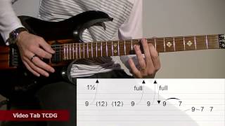 How to Play Comfortably Numb Solo 1  Guitar Tab Lesson TCDG [upl. by Sanoy]