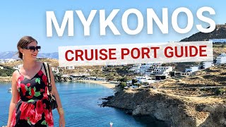 Mykonos Greece Cruise Port  Best Things to Do in Mykonos Town 4K [upl. by Leraj]