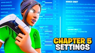 NEW FORTNITE CHAPTER 5 BEST CONTROLLER SETTINGS PS4PS5XboxPC [upl. by Harac552]