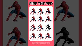 Find the odd SpiderMan 🦸🏻🕷️ shortvideo quiz [upl. by Lehrer]