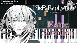 LateIntermediate Kaine  Salvation  NieR Replicant  Piano Tutorial [upl. by Michaela904]