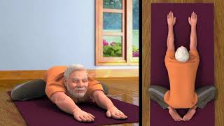 Yoga With Modi Shashankasana Kannada [upl. by Nilkcaj]