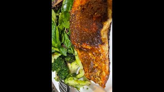 Healthy and Yummy Dinner Recipe  Salmon with Sauteed Vegetables lakshmysrecipes [upl. by Maurey]