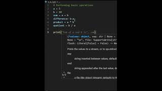 Basic Operations with Variables in Python  Beginner Tutorial Shorts Trending Viral [upl. by Biamonte]